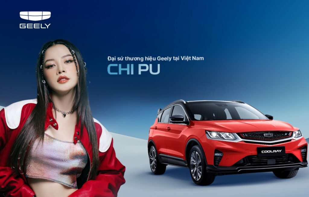Đại sứ thương hiệu Geely Cà Mau Chi Pu