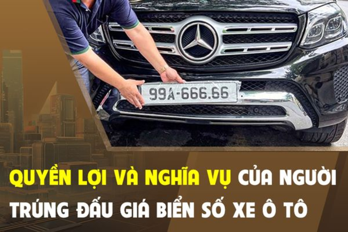 nguoi trung dau gia bien so xe truc tuyen co quyen duoc cap quyet dinh xac nhan dang ky bien so gan len xe so huu Người trúng đấu giá biển số xe trực tuyến có quyền được cấp quyết định xác nhận, đăng ký biển số gắn lên xe sở hữu