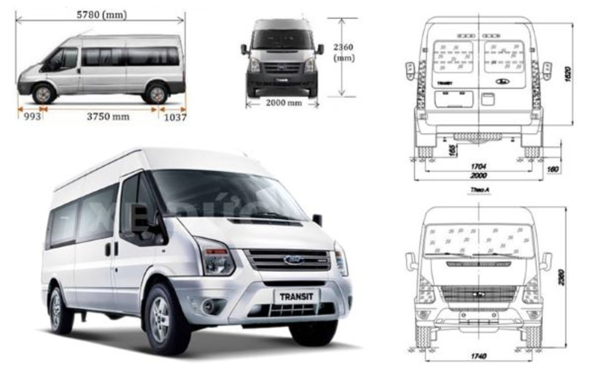 kich thuoc dong xe 16 cho Kích thước dòng xe 16 chỗ