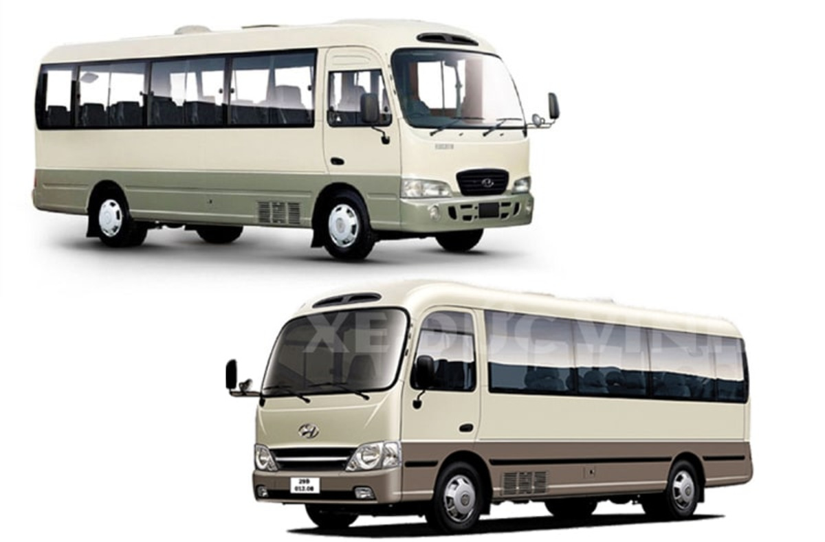 kich thuoc mot so dong xe 29 cho pho bien Kích thước một số dòng xe 29 chỗ phổ biến