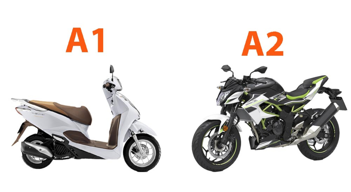 hang xe a a1 va a2 Hạng xe A, A1 và A2